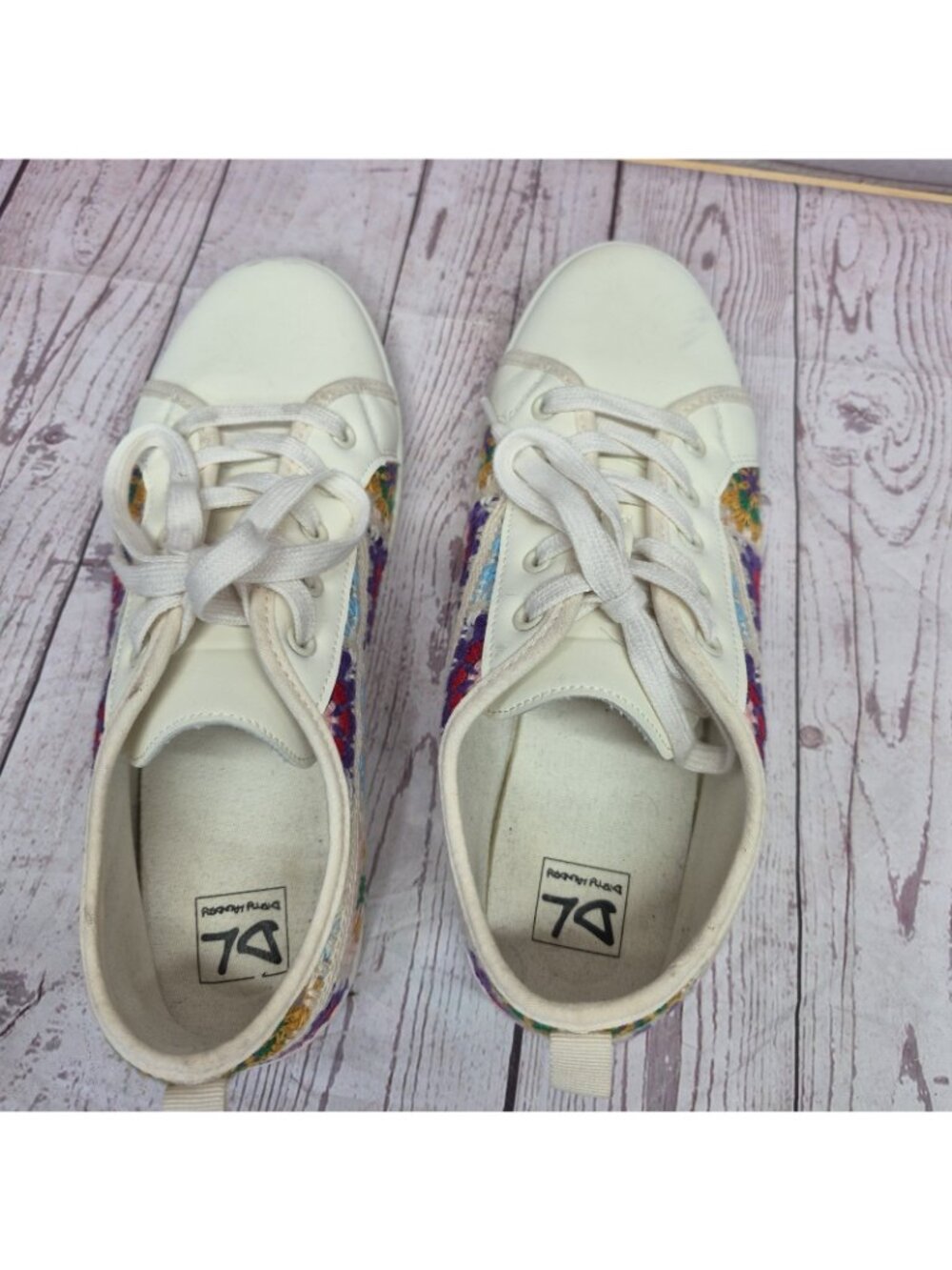 Dirty Laundry Rambling Crochet Shoes Sneakers, Size 10/41 Granny Square Boho - Picture 6 of 8
